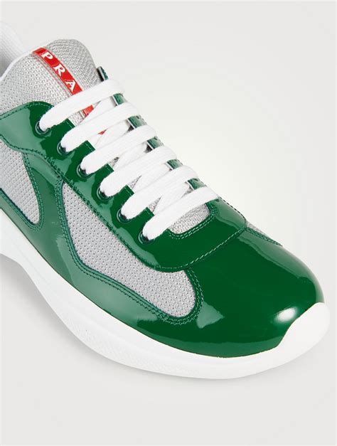 prada green suede shoes|prada america cup green.